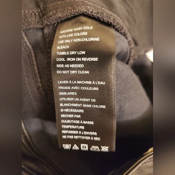 Free Pepple We The Free Rebel Vegan Leather Pants/Black - Picture 13 of 16